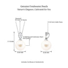 Arisha Jewels-Handpicked Freshwater Pearl Pendant with Diamond