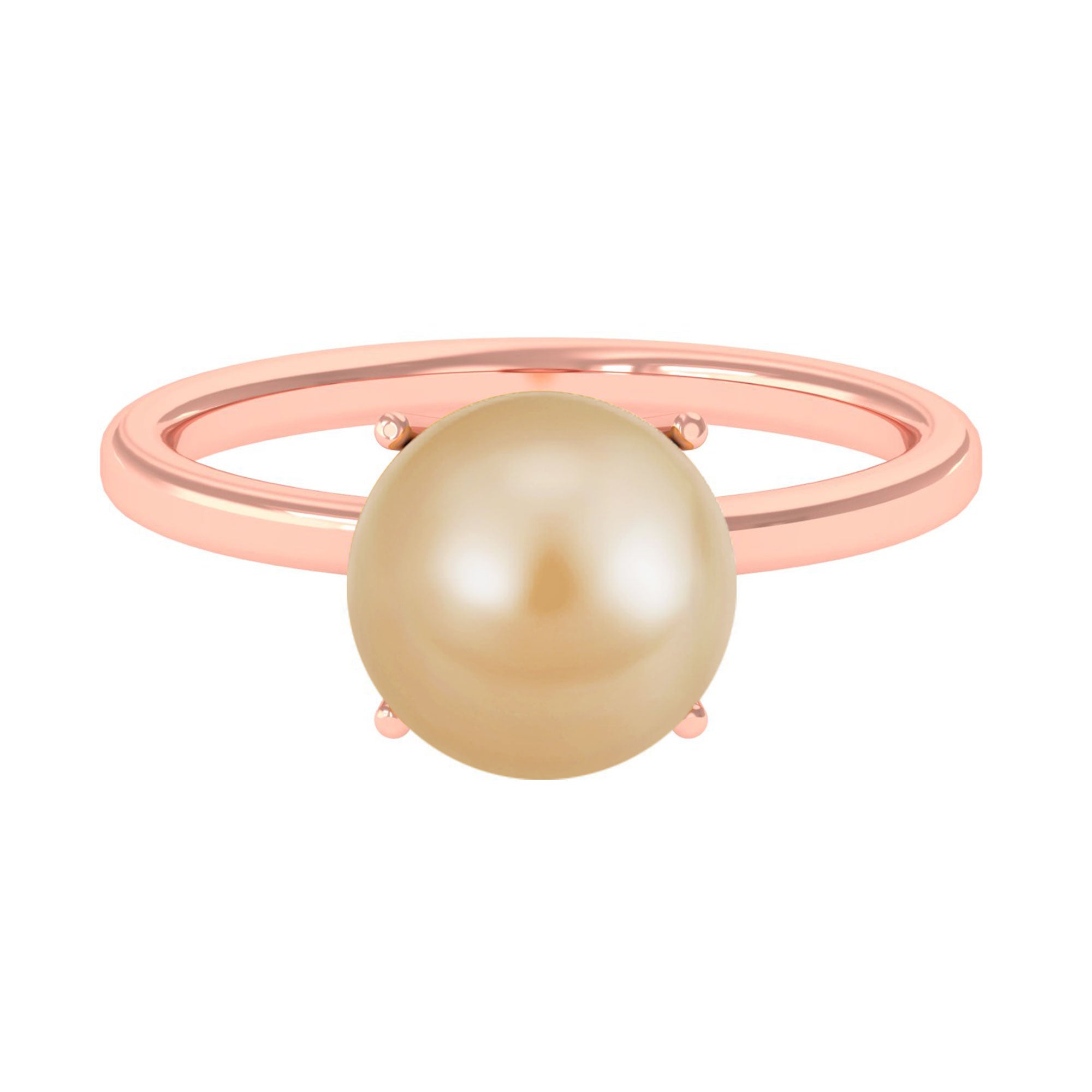 Arisha Jewels-Minimal South Sea Pearl Solitaire Ring