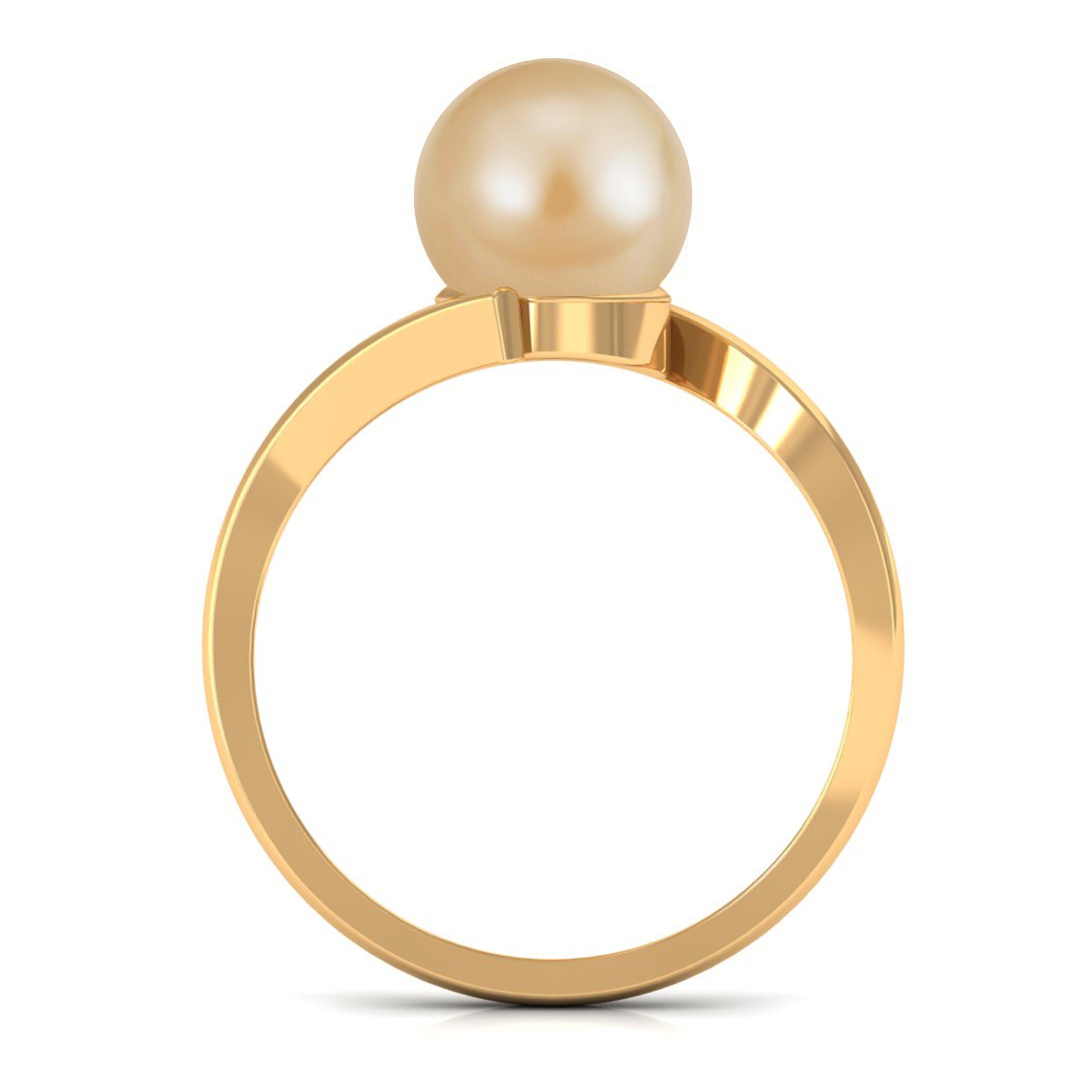 Arisha Jewels-Solitaire South Sea Pearl Bypass Ring