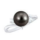 Arisha Jewels-Tahitian Pearl Bypass Engagement Ring with Diamond