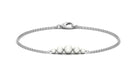 Graduated Style Freshwater Pearl Chain Bracelet Freshwater Pearl-AAA Quality - Arisha Jewels