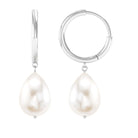 Minimal Freshwater Pearl Drop Earrings Freshwater Pearl-AAAA Quality - Arisha Jewels