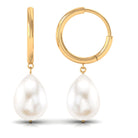 Minimal Freshwater Pearl Drop Earrings Freshwater Pearl-AAAA Quality - Arisha Jewels