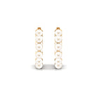 Elegant Freshwater Pearl Hoop Earrings Freshwater Pearl-AAA Quality - Arisha Jewels