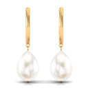 Minimal Freshwater Pearl Drop Earrings Freshwater Pearl-AAA Quality - Arisha Jewels