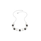 Black and White Pearl Layered Necklace Tahitian pearl-AAAA Quality - Arisha Jewels