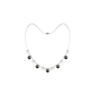 Black and White Pearl Layered Necklace Tahitian pearl-AAAA Quality - Arisha Jewels