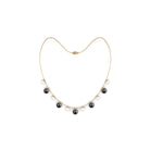 Black and White Pearl Layered Necklace Tahitian pearl-AAA Quality - Arisha Jewels